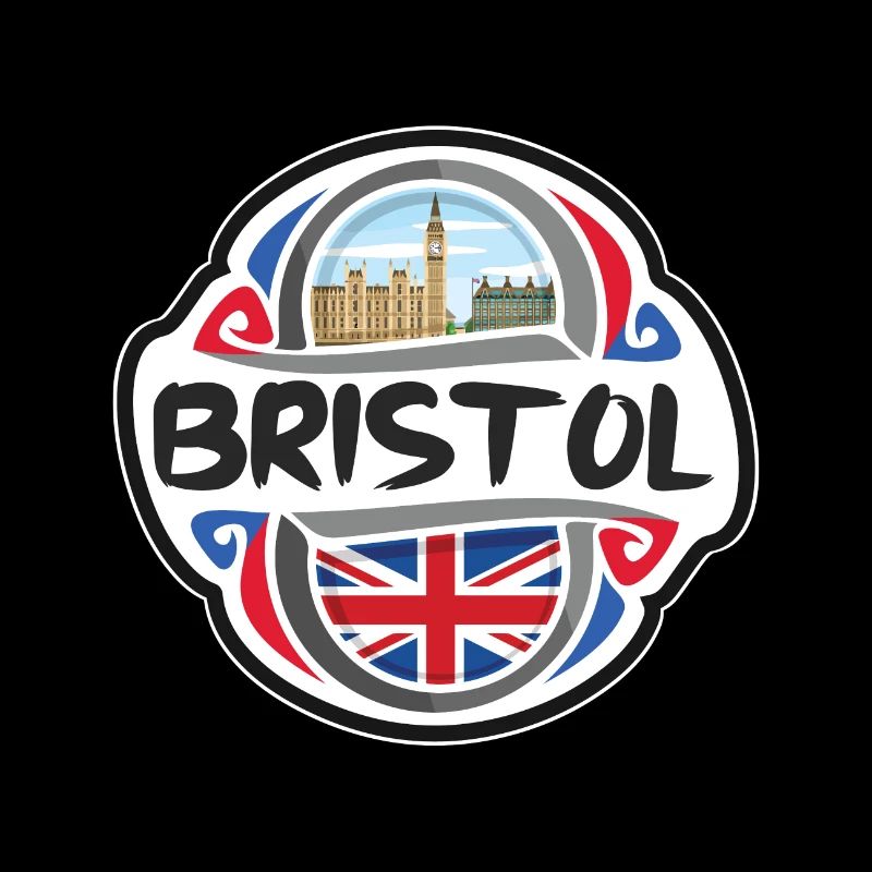 Bristol Royaume-Uni Royaume-Uni Drapeau Souvenir de voyage Bad