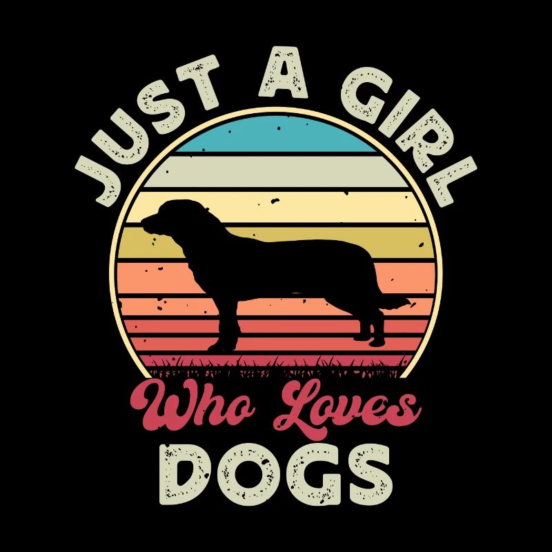 Entlebucher Mountain Dog Silhouette Retro Sunset