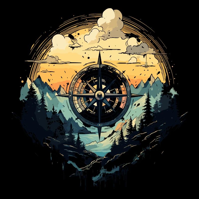 Paysage de Compass Mountain