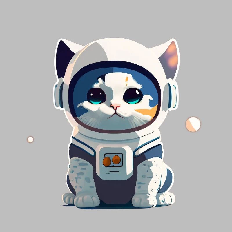 Chatstronaute mignon #4