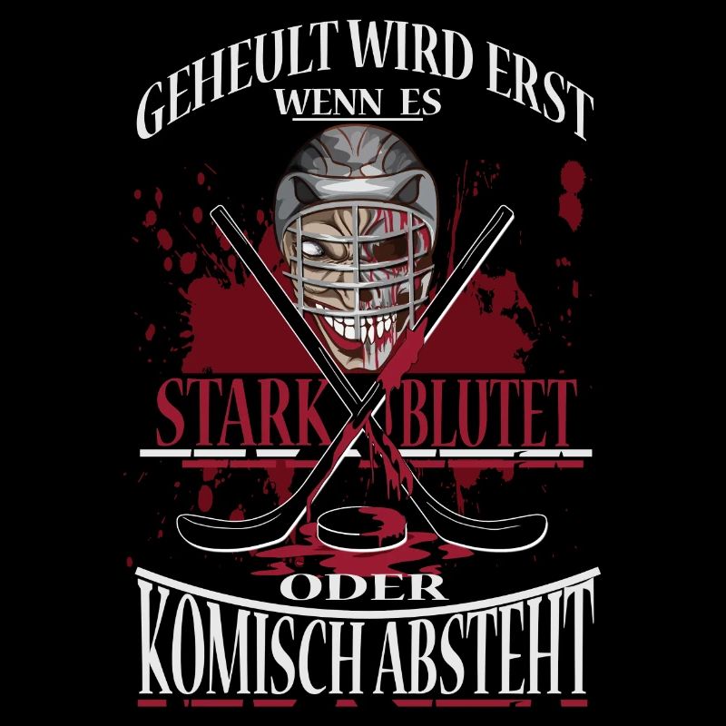 Eishockey geheult wird erst wenn es stark blutet