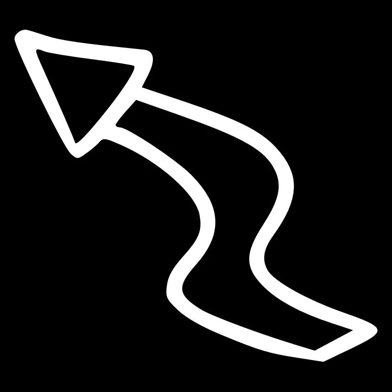 Arrow drawing sketch white