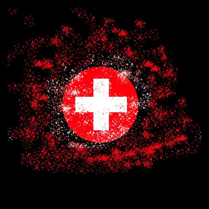 Épingles de couleur du drapeau du championnat du monde de Suisse