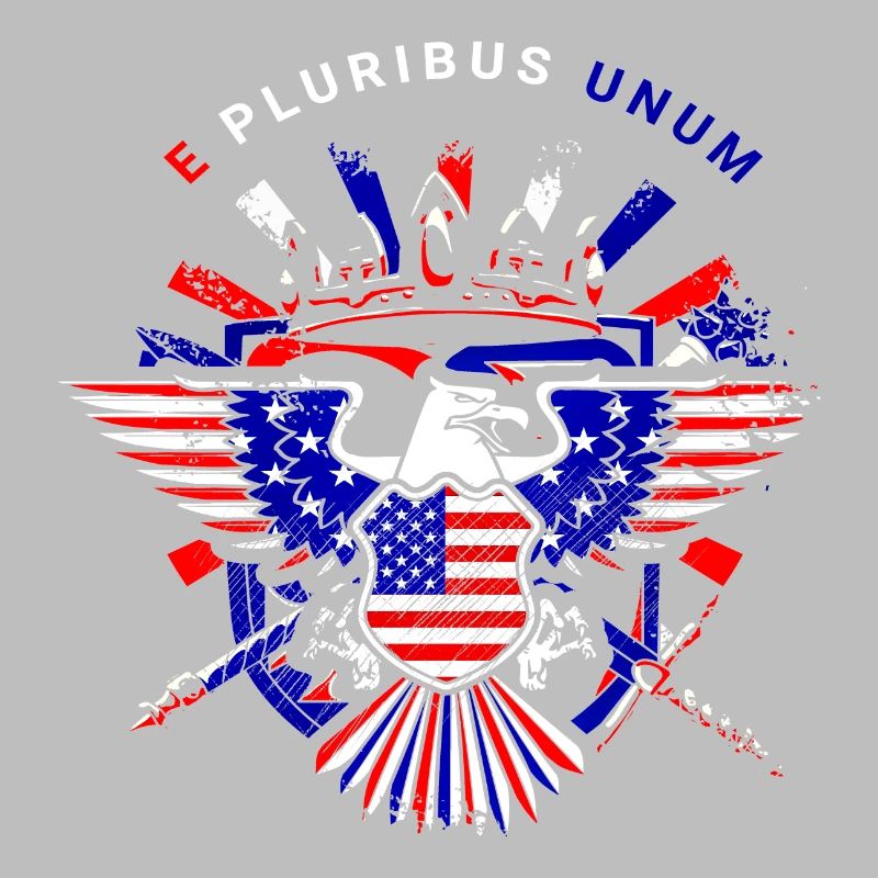 A beautiful American eagle design