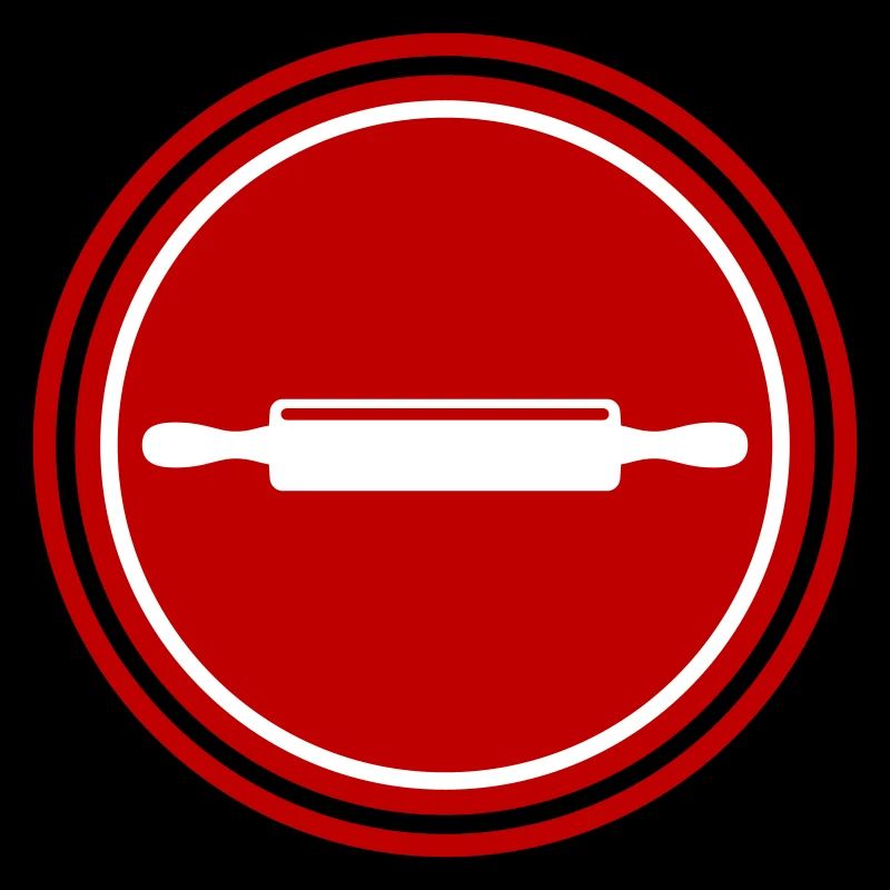 Kitchen roll icon rolling pin