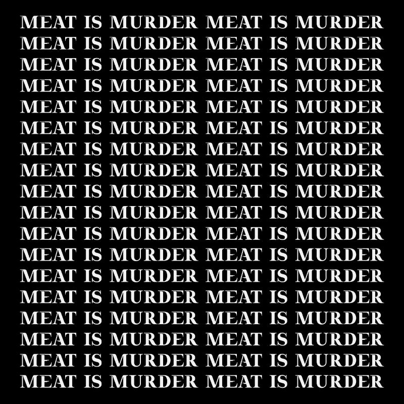 Meat is murder Vegan Geschenkidee