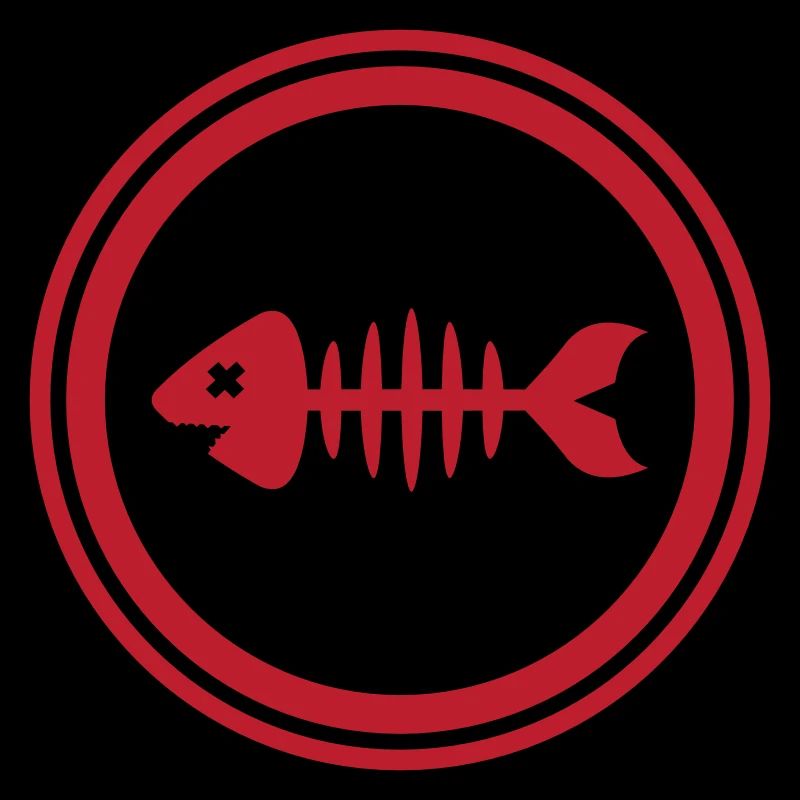 Os d’os symbole de poisson
