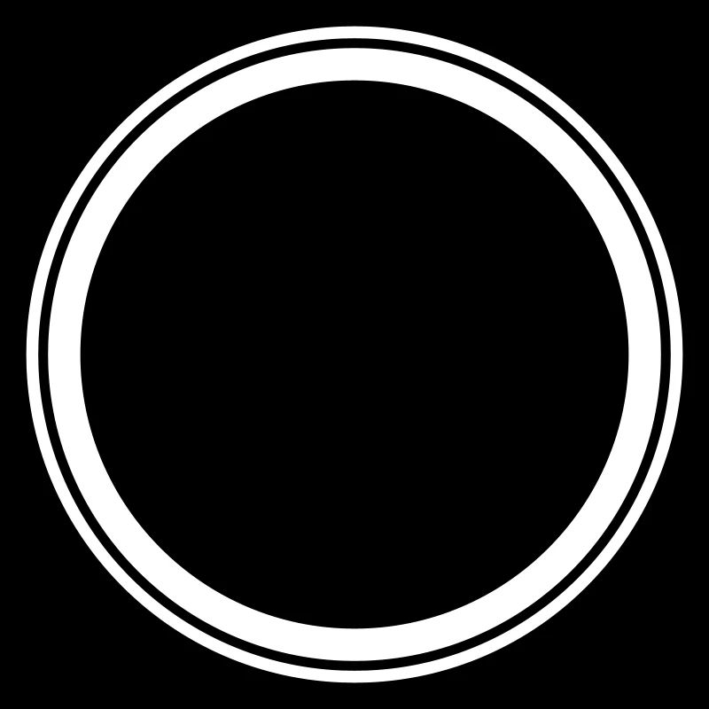 Circle empty symbol placeholder