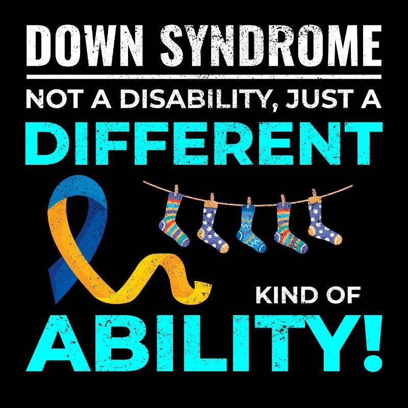 Down-Syndrom Bewusstsein Unterschiedliche Fähigkeit