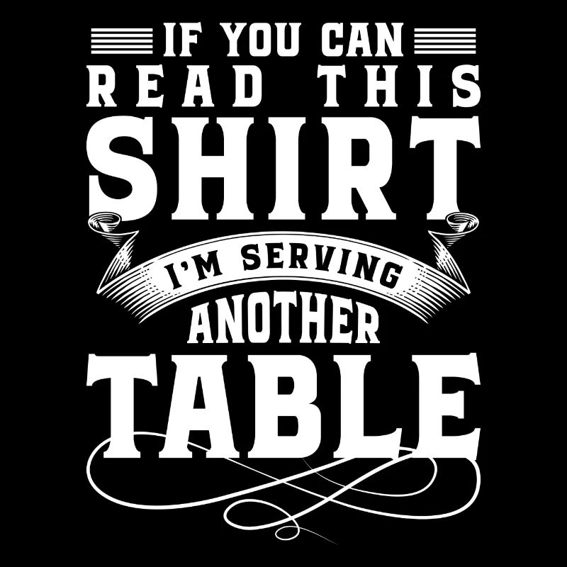 Tablier de pourboire de bar de serveuse