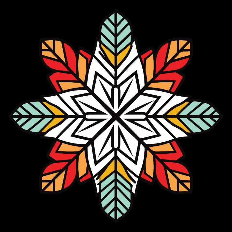 Symbole de givre flocon d’hiver