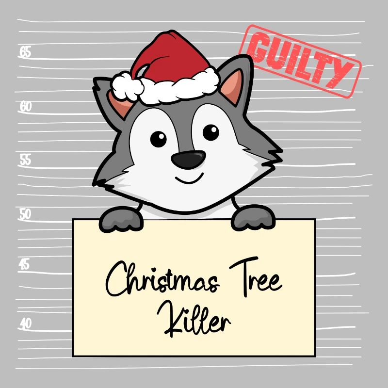 Weihnachtsbaum Umschubser Wolf