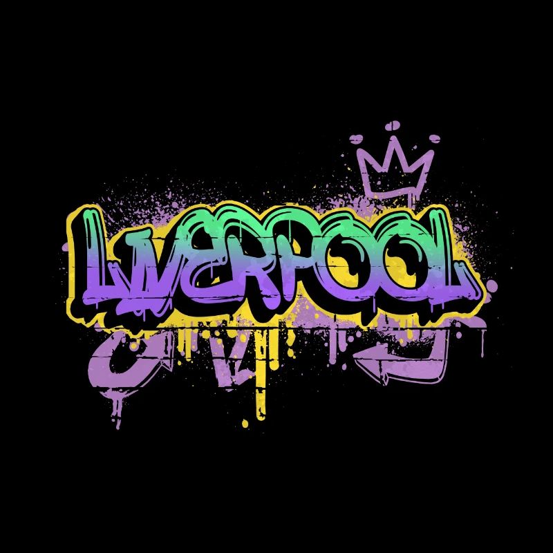 Liverpool Angleterre UK City Graffiti Spray Sprayer