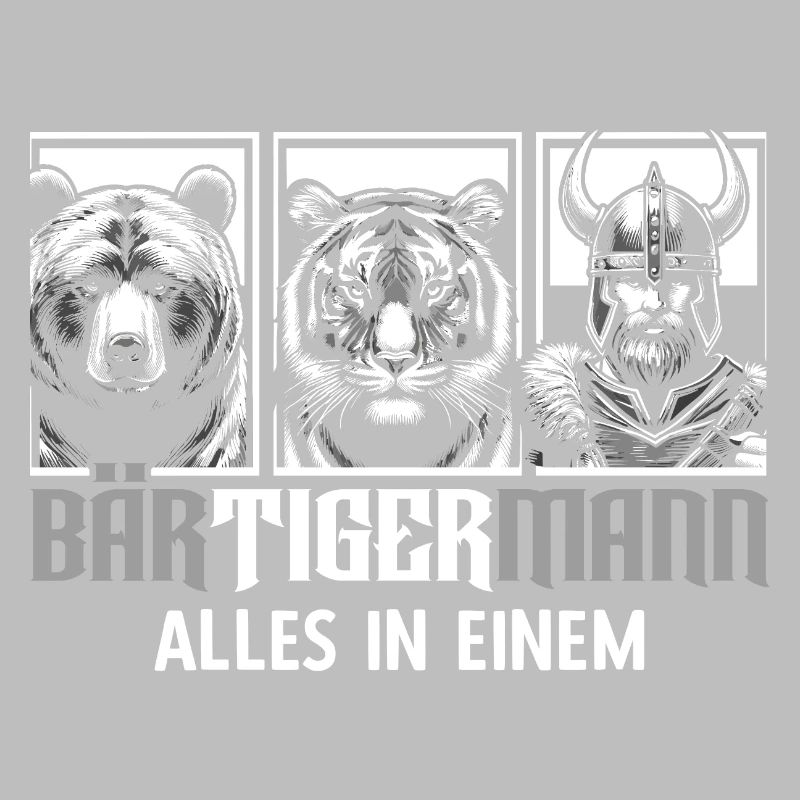 Bärtigermann Bär Tiger Mann Geschenk Bart