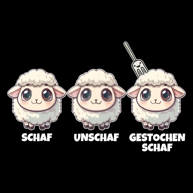 Schaf Unschaf gestochen Schaf