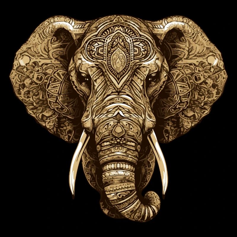 Elefant Kopf Tier
