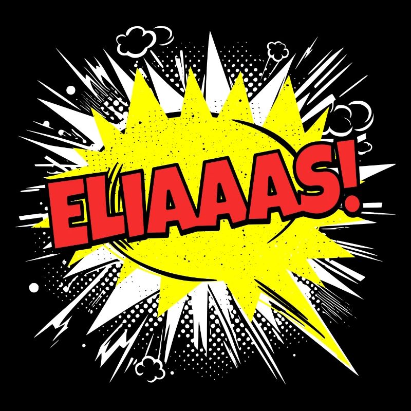 Le nom d’Elijah drôle de bulle de discours Eliaaas !