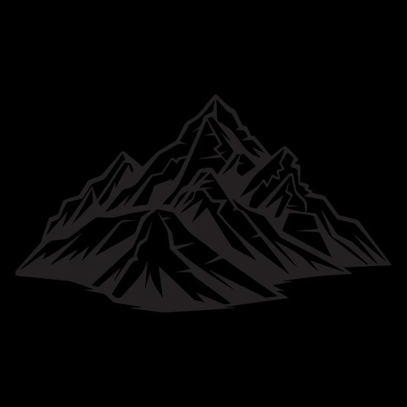 Icône de symbole de montagnes