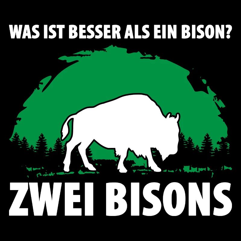 Was ist besser als ein Bison? Zwei Bisons