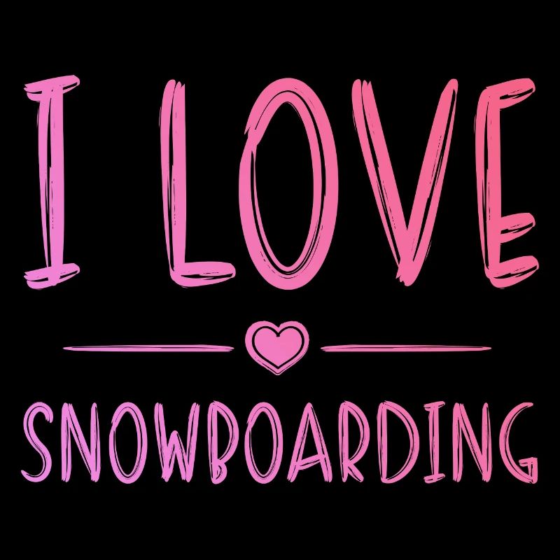 Ich liebe Snowboarding