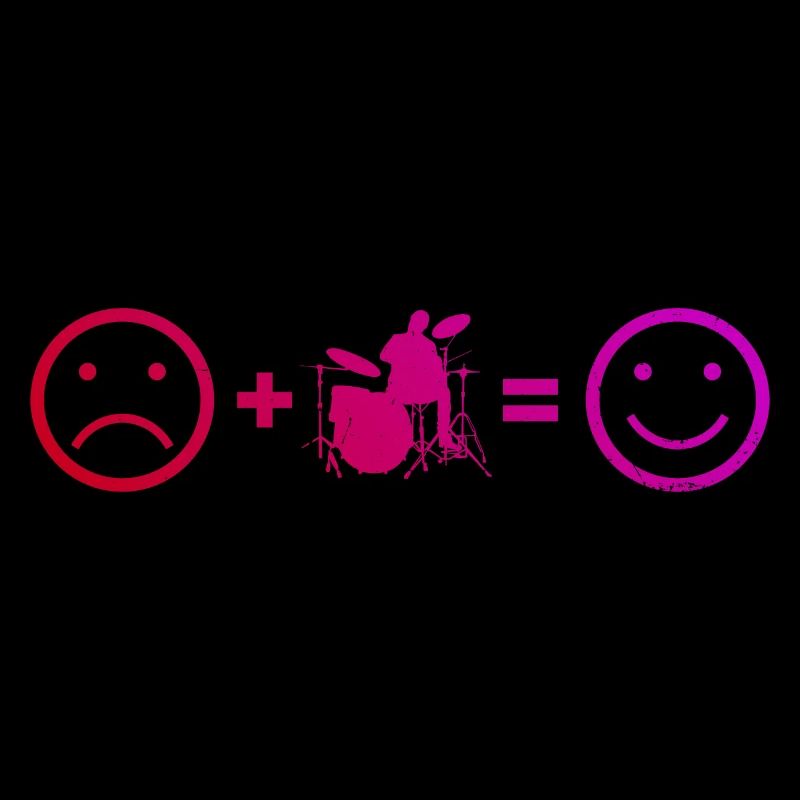 Herren Perkussionist Drum Kit Drummer Schlagzeugsp