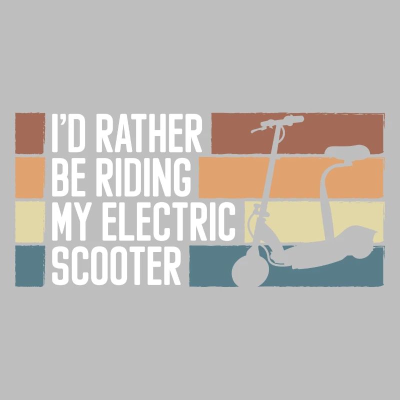 Rollerfahrer E-Roller Hybrid