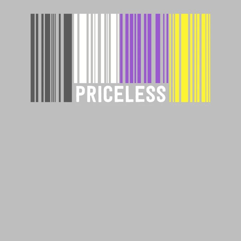 Priceless Gender Nonbinary Pride Barcode Discreet