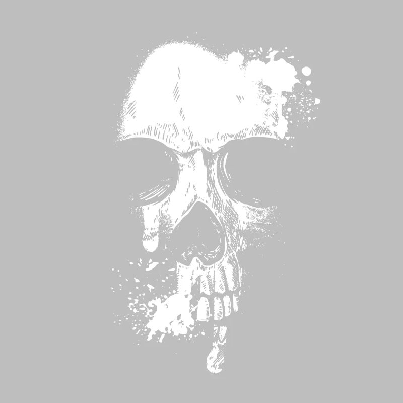Skull Head and Scarf Gothic Bones Aesthetic Dark