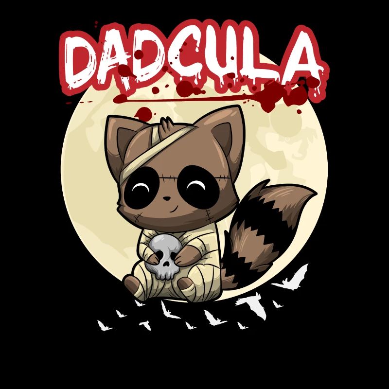 Dadcula Dracula Vampire Dad Funny Halloween Party
