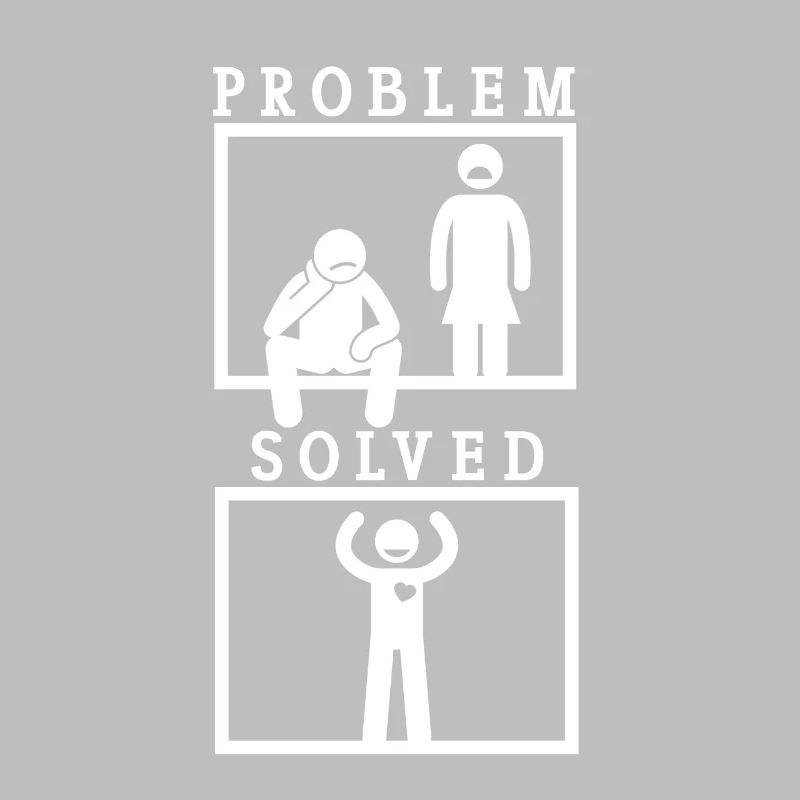 Problem Stick Figure Couple Relationship Lovers