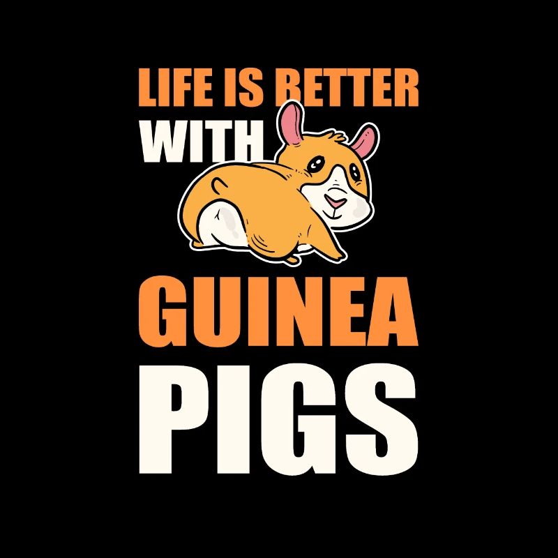 La vie est meilleure avec les cochons d’Inde Amoureux des cochons d’Inde
