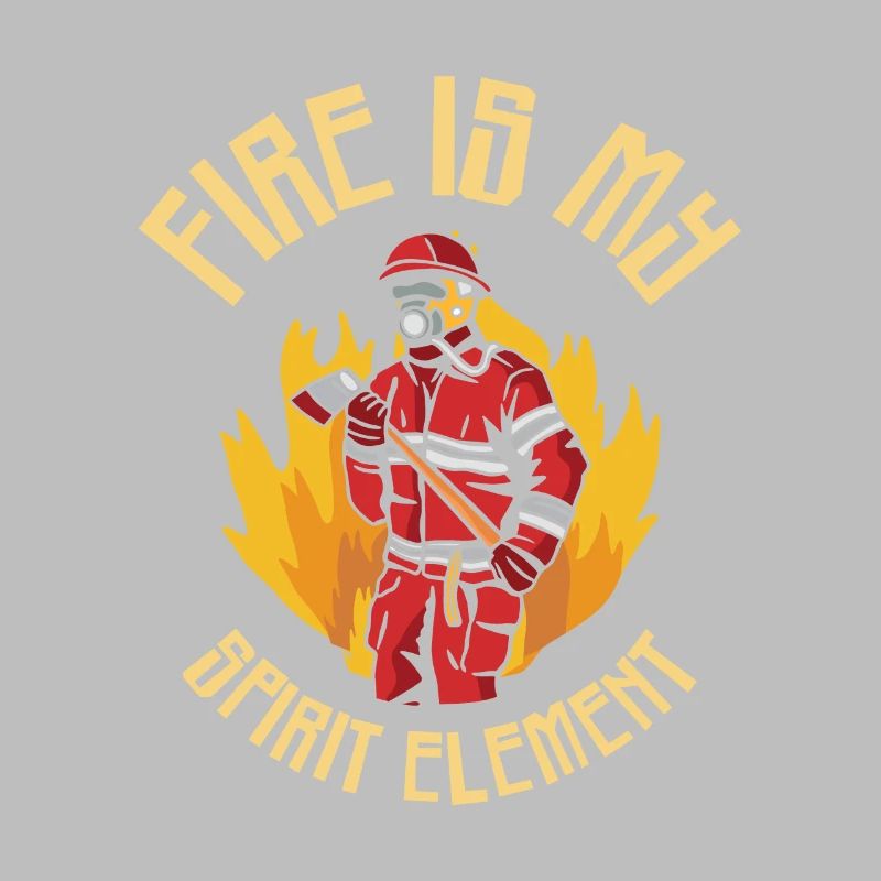 Élément de feu Pompier Pompier