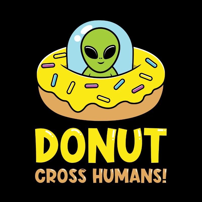 Alien Donut UFO Cute Alien Kopf Auserirdisch