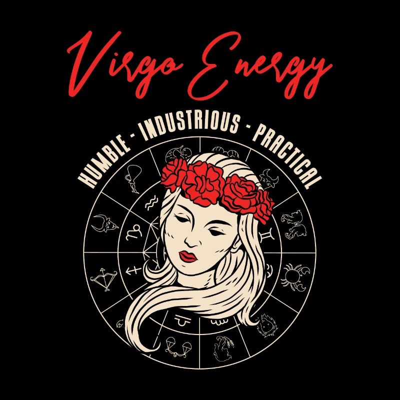 Arbre d’astrologie rétro de l’énergie de la Vierge