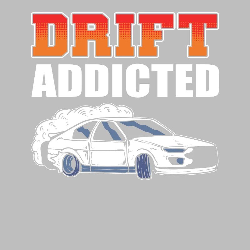 Course de voitures de drift accro à la dérive