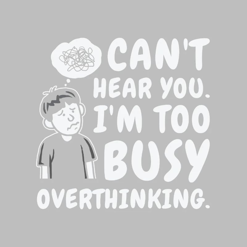 Overanalyzing Line Art Overthinker Drawing