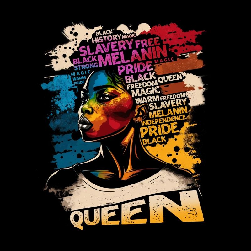 Juneteenth BLM Schwarz Stolz Frau Stark Schwarze