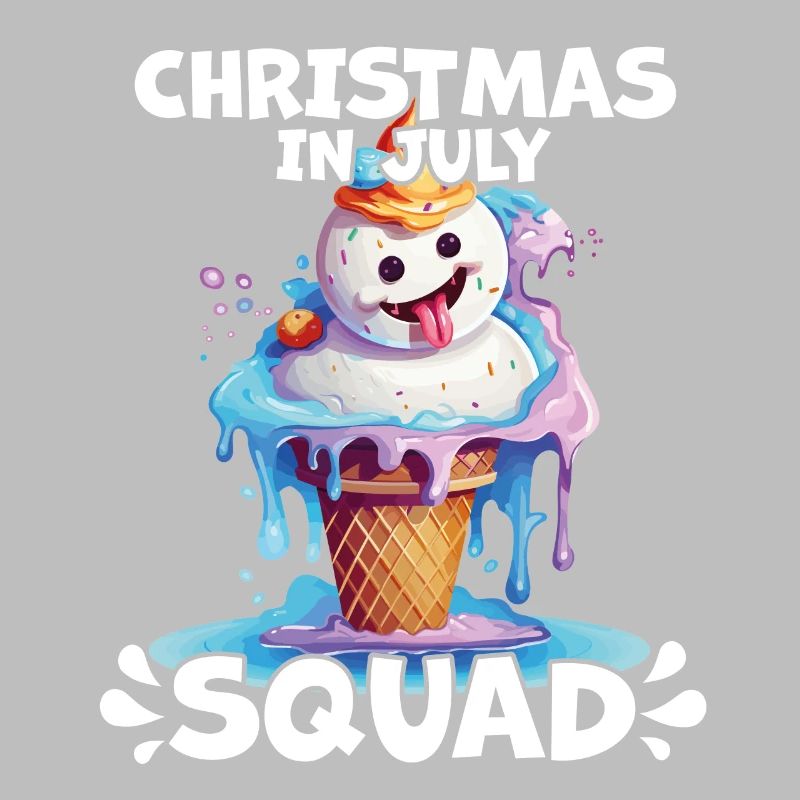 Weihnachten im Juli Schneemann-Eiscreme