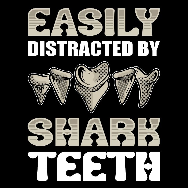Facilement distrait par les dents de requin Dent