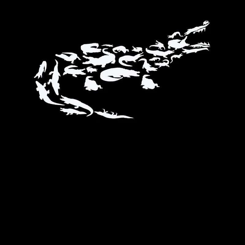 Crocodile Faune Reptile Crocodile Silhouette