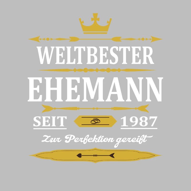 Weltbester Ehemann Seit 1987 Vintage Hochzeitstag