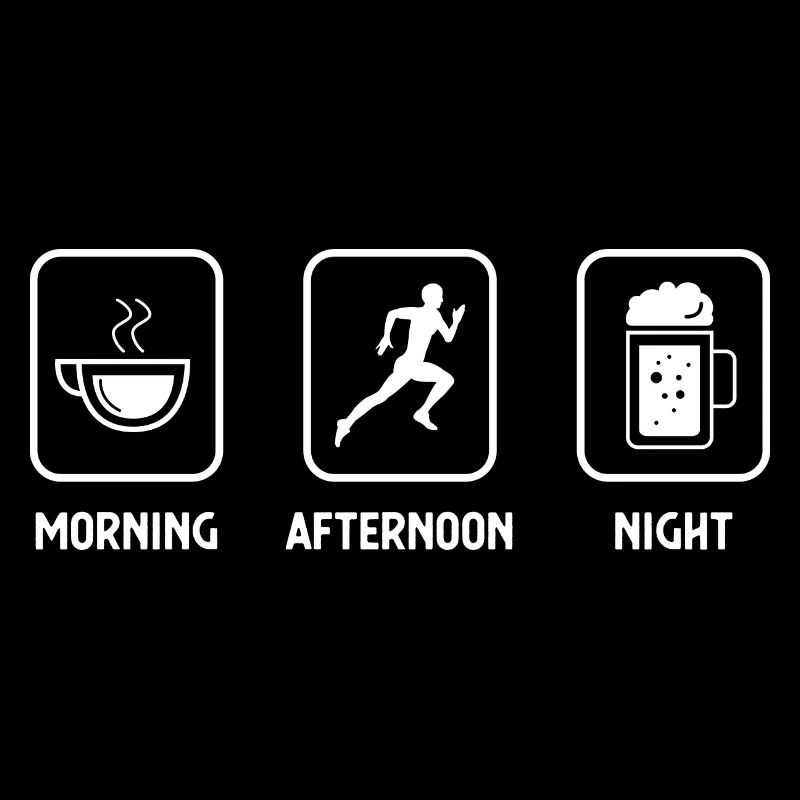 Matin après-midi soir et course à pied - (2)