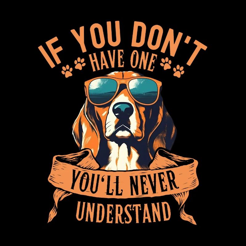 Beagle avec des lunettes de soleil