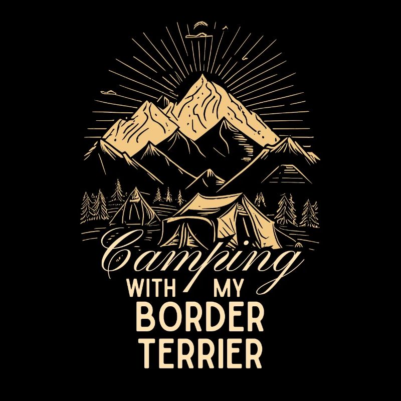 Border Terrier Camping