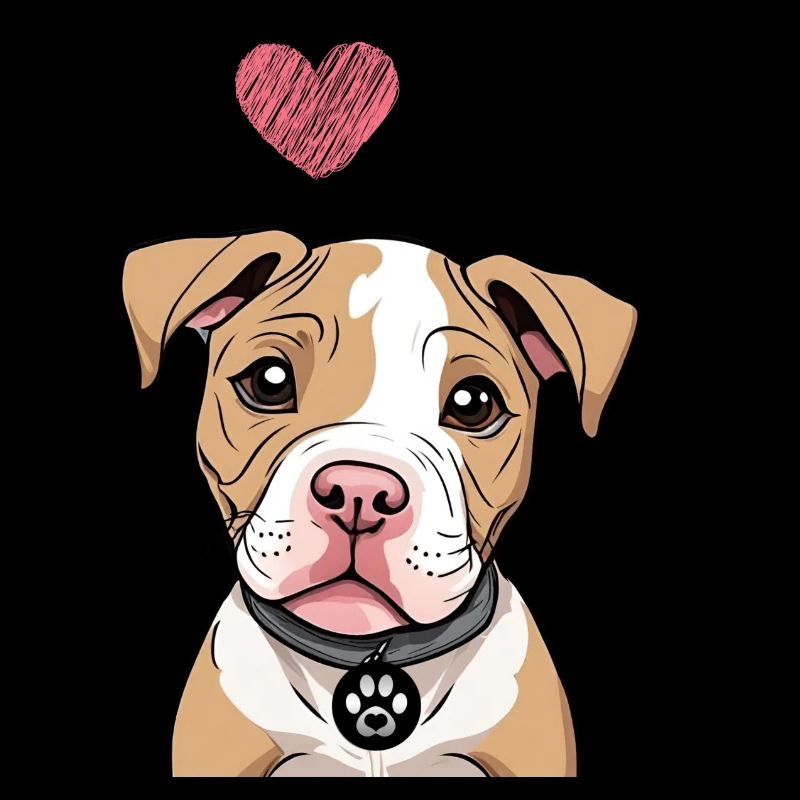 kleiner Pitbull - Bully Welpe - süßer Hund - Liebe