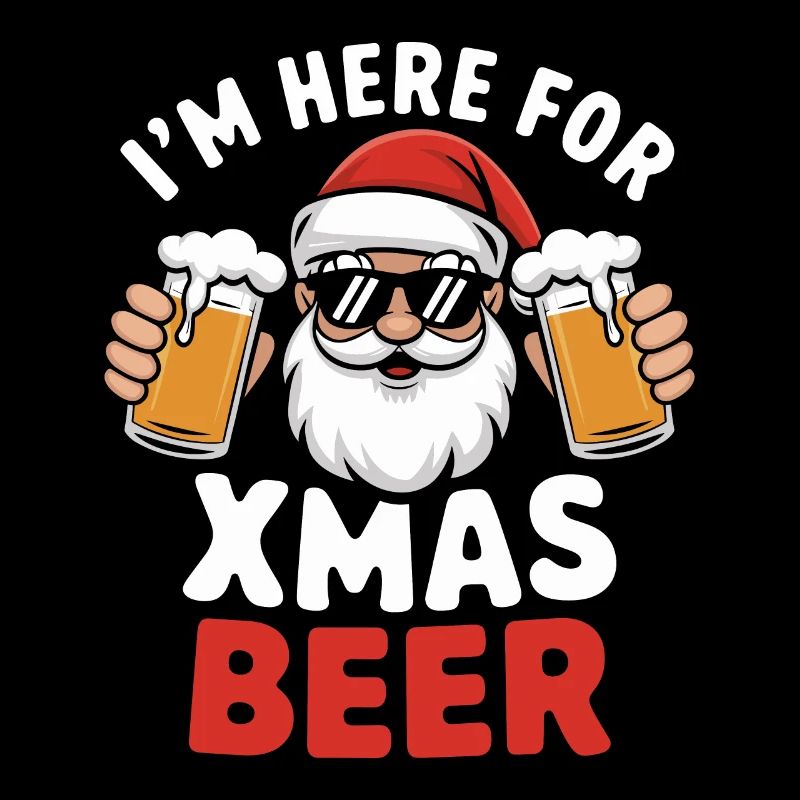 Weihnachtsmann Bier Weihnachten Spruch
