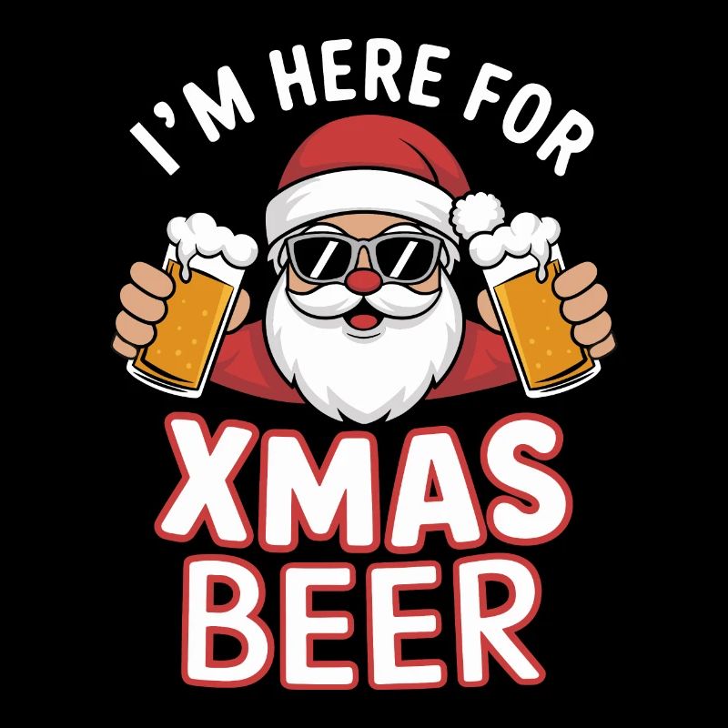 Weihnachtsmann Bier Weihnachten Spruch