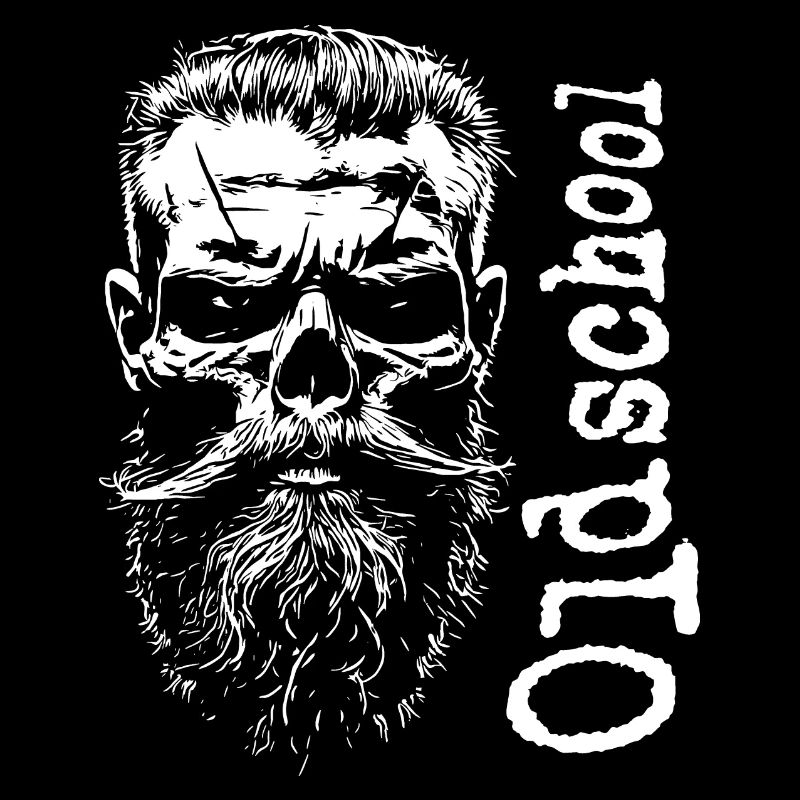 Skull Beard Oldschool