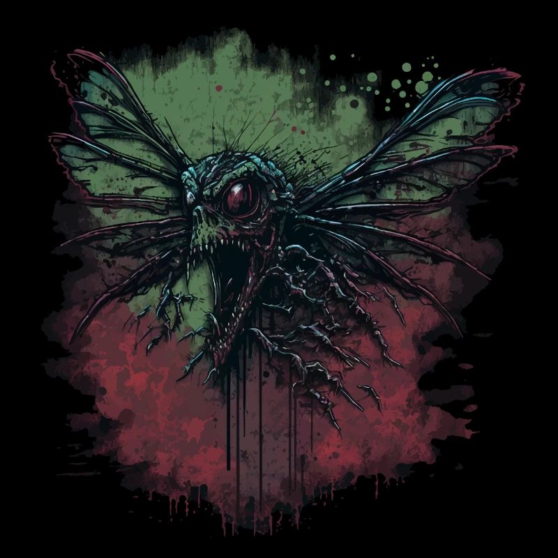 Gruselige Horror Fliege