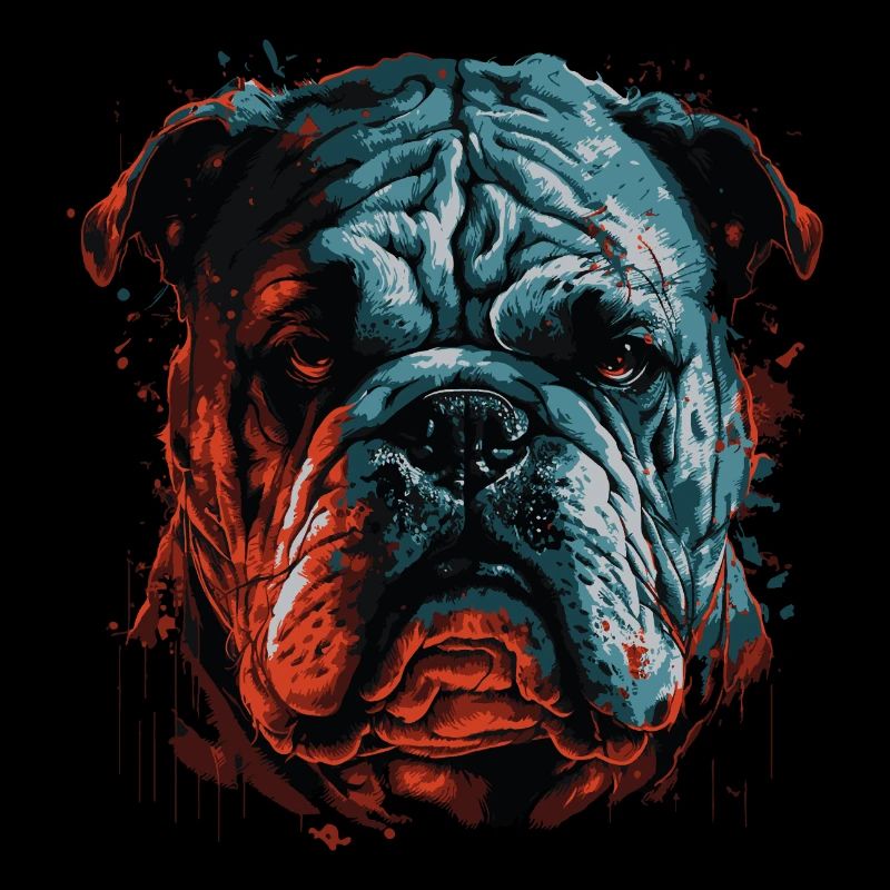 Grumpy English Bulldog